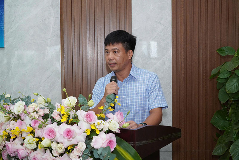 Ông Nguyễn Thanh Bình Giám đốc Công ty đầu tư hạ tầng và đô thị Viglacera - đại diện đơn vị quản lý vận hành Khu công nghiệp Tiền Hải
